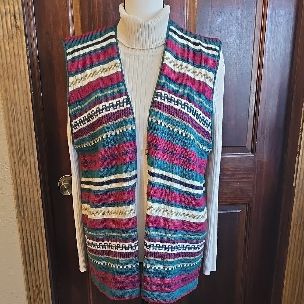 Koret Multicolor Striped Sweater Vest